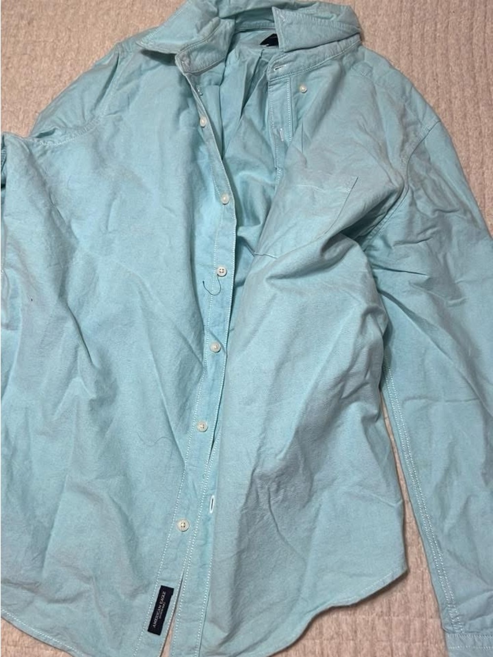 Men’s Blue button up dress shirt